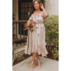 Samantha Ruffle Wrap Dress Show me your mumu